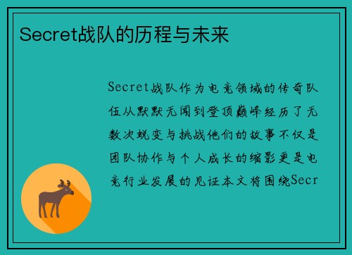 Secret战队的历程与未来